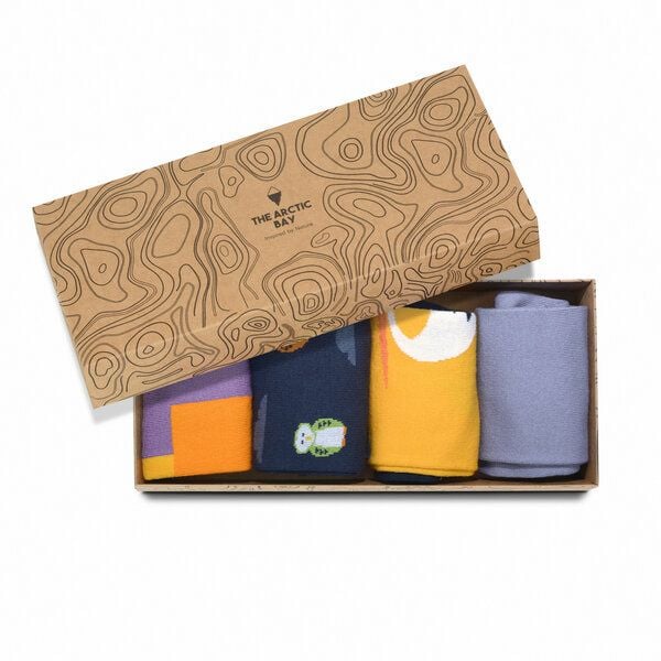 The Arctic Bay Bio-Baumwollsocken 4 Paar – Zora Edition – Doppelfadig, Weich & Bequem – Nachhaltig & Hergestellt in EU von The Arctic Bay