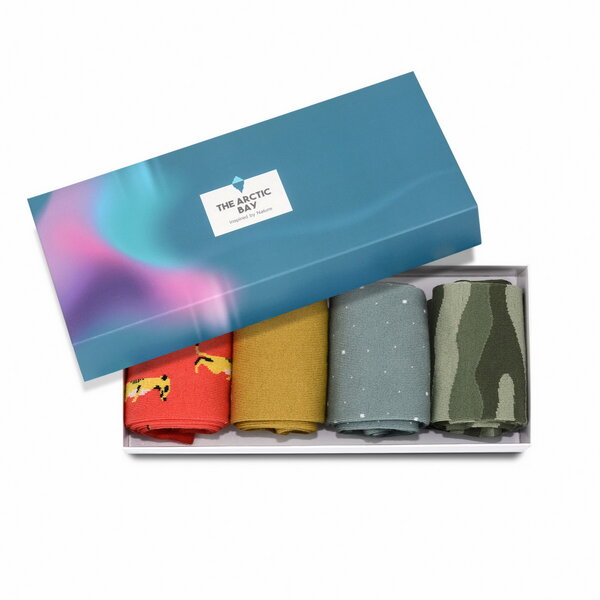 The Arctic Bay Die Arctic Box - Kalahari Edition - 4 Paar Socken von The Arctic Bay