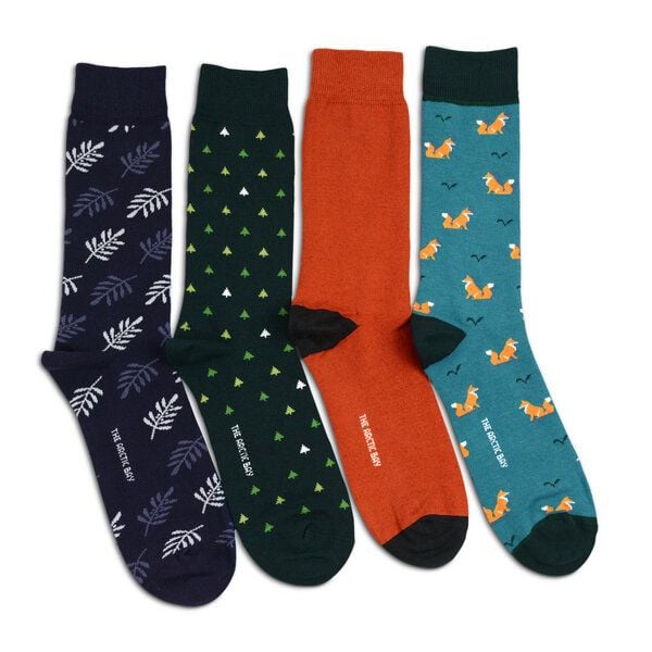 The Arctic Bay Socken 4er-Pack aus Bio-Baumwolle – Shinrin Edition – Doppelfadig, Nachhaltig & Fair Hergestellt von The Arctic Bay