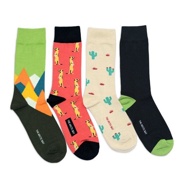 The Arctic Bay Socken 4er-Pack aus Bio-Baumwolle – Jangwa Edition – Doppelfadig, Nachhaltig & Fair Hergestellt von The Arctic Bay