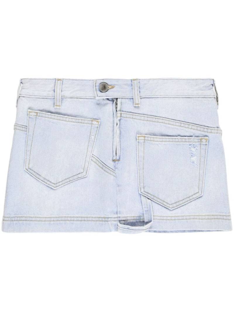 The Attico Minirock aus Denim - Blau von The Attico