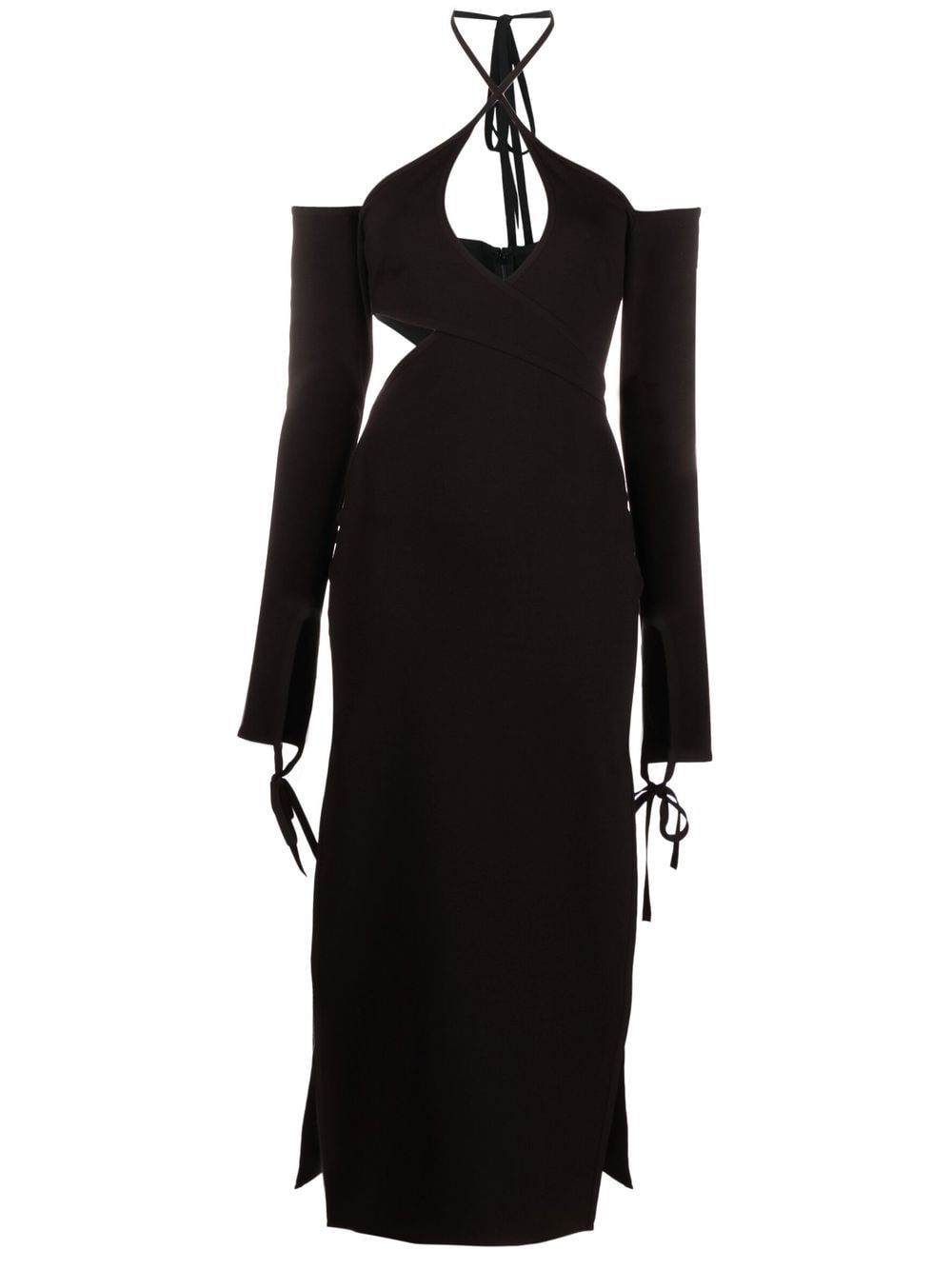 The Attico Asymmetrisches Abendkleid - Schwarz von The Attico