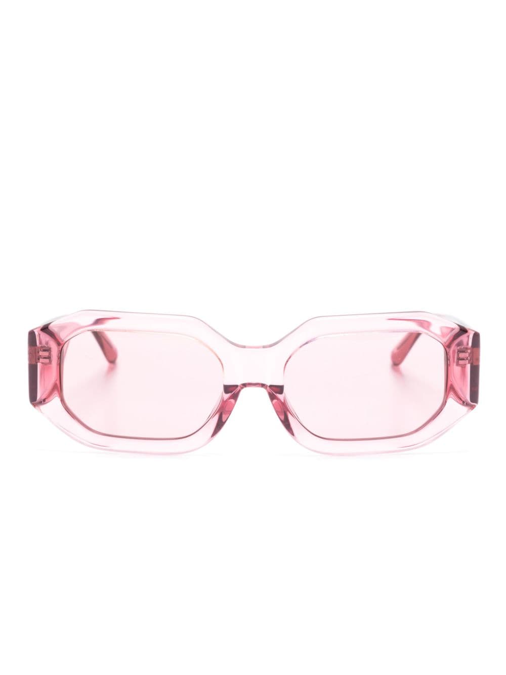 The Attico Sonnenbrille mit eckigem Gestell - Rosa von The Attico