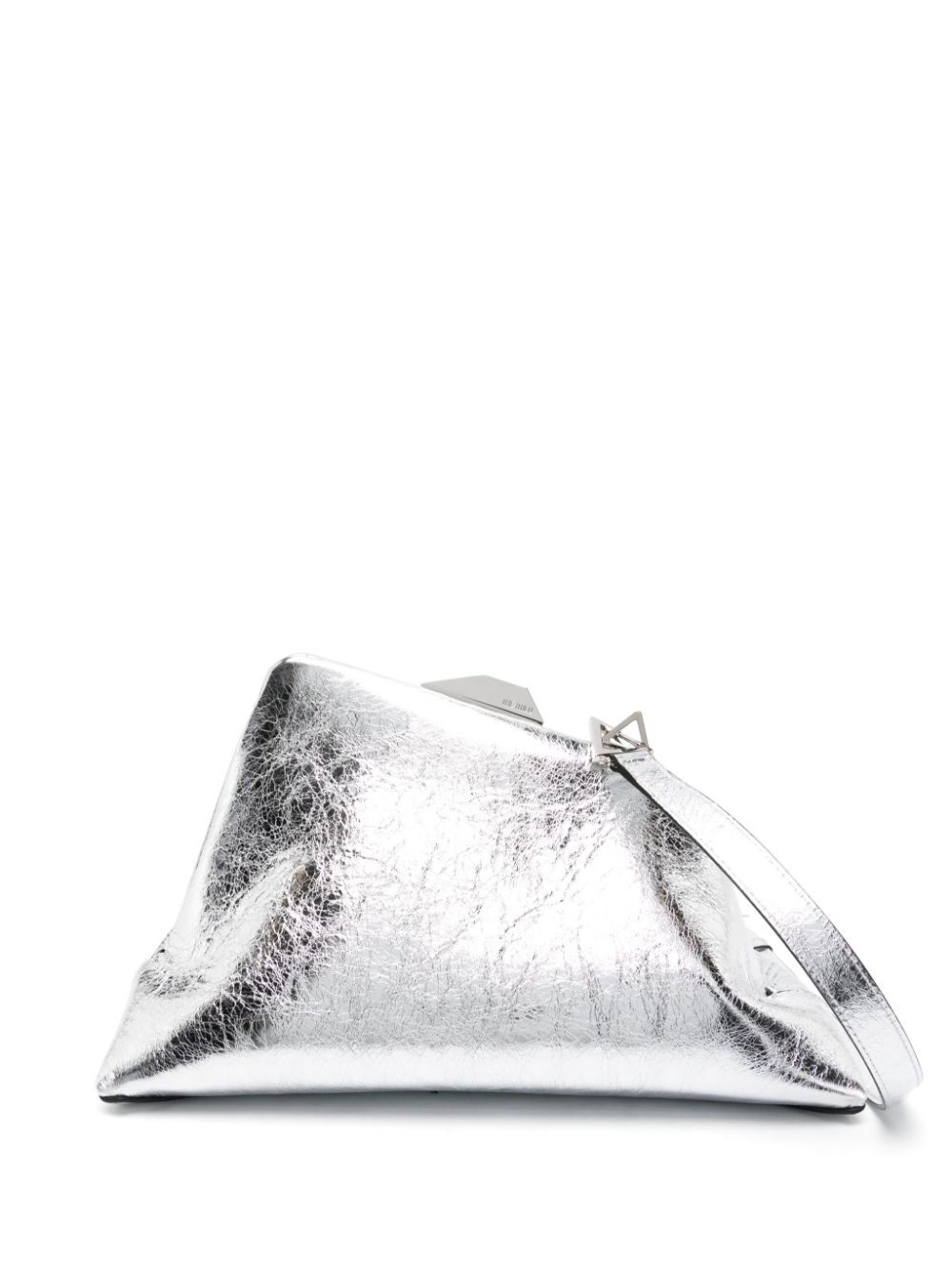 The Attico Clutch im Metallic-Look - Silber von The Attico