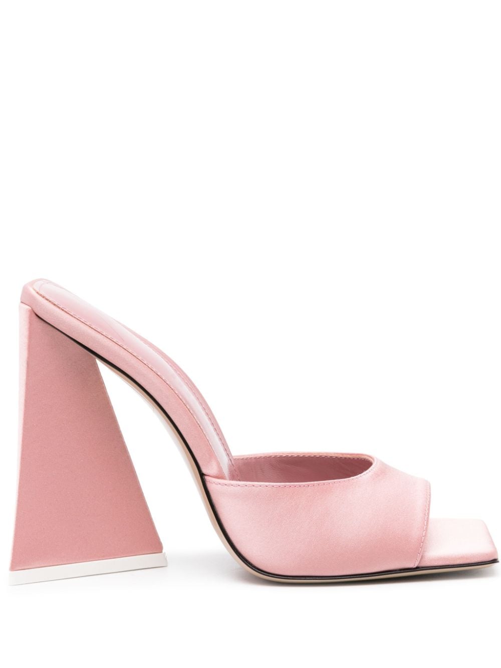 The Attico Devon Mules mit Satin 110mm - Rosa von The Attico