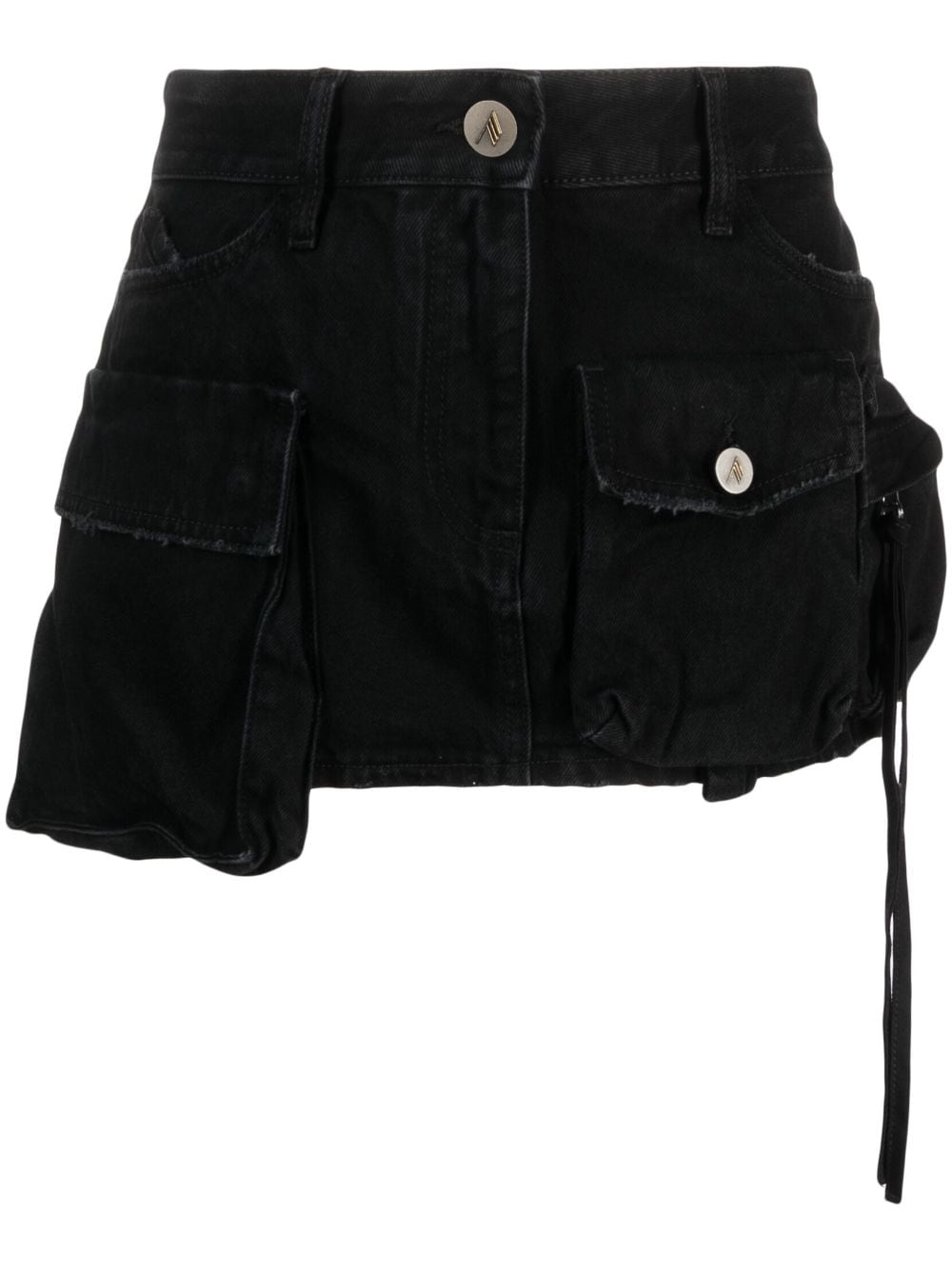 The Attico Fay Jeans-Minirock - Schwarz von The Attico