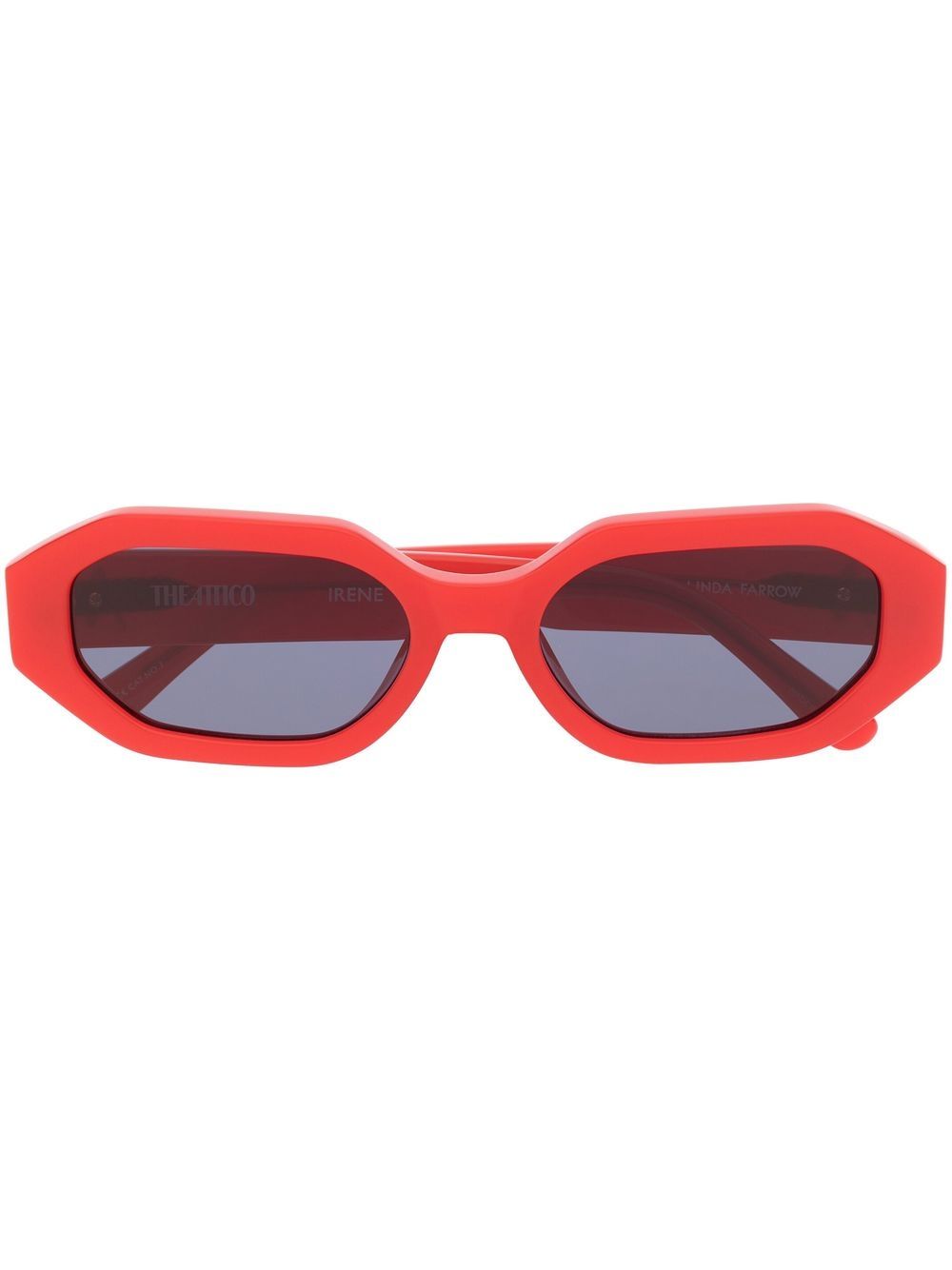 Linda Farrow Eckige Sonnenbrille - Rot von Linda Farrow