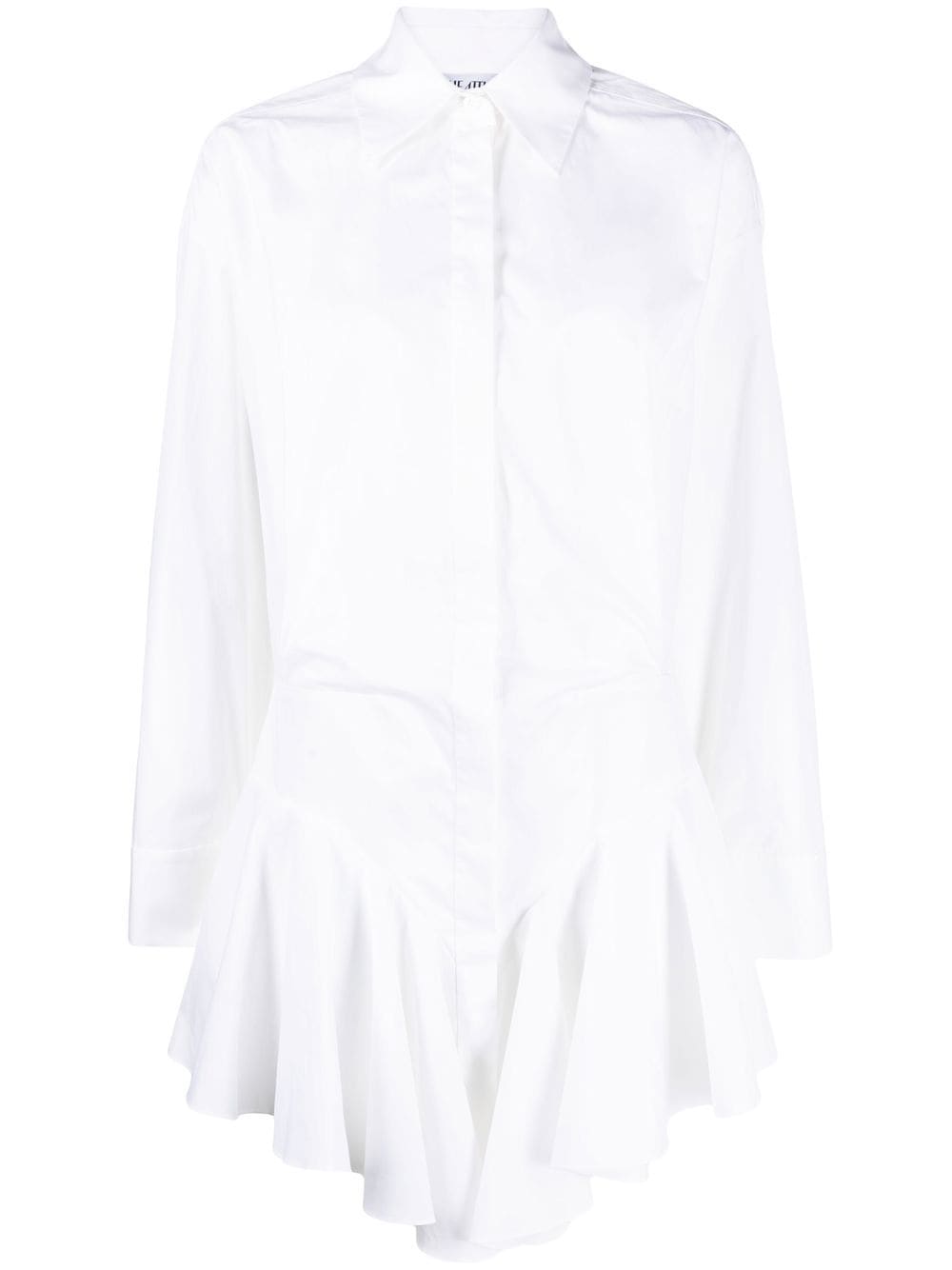 The Attico Kleid mit Rüschen - Weiß von The Attico