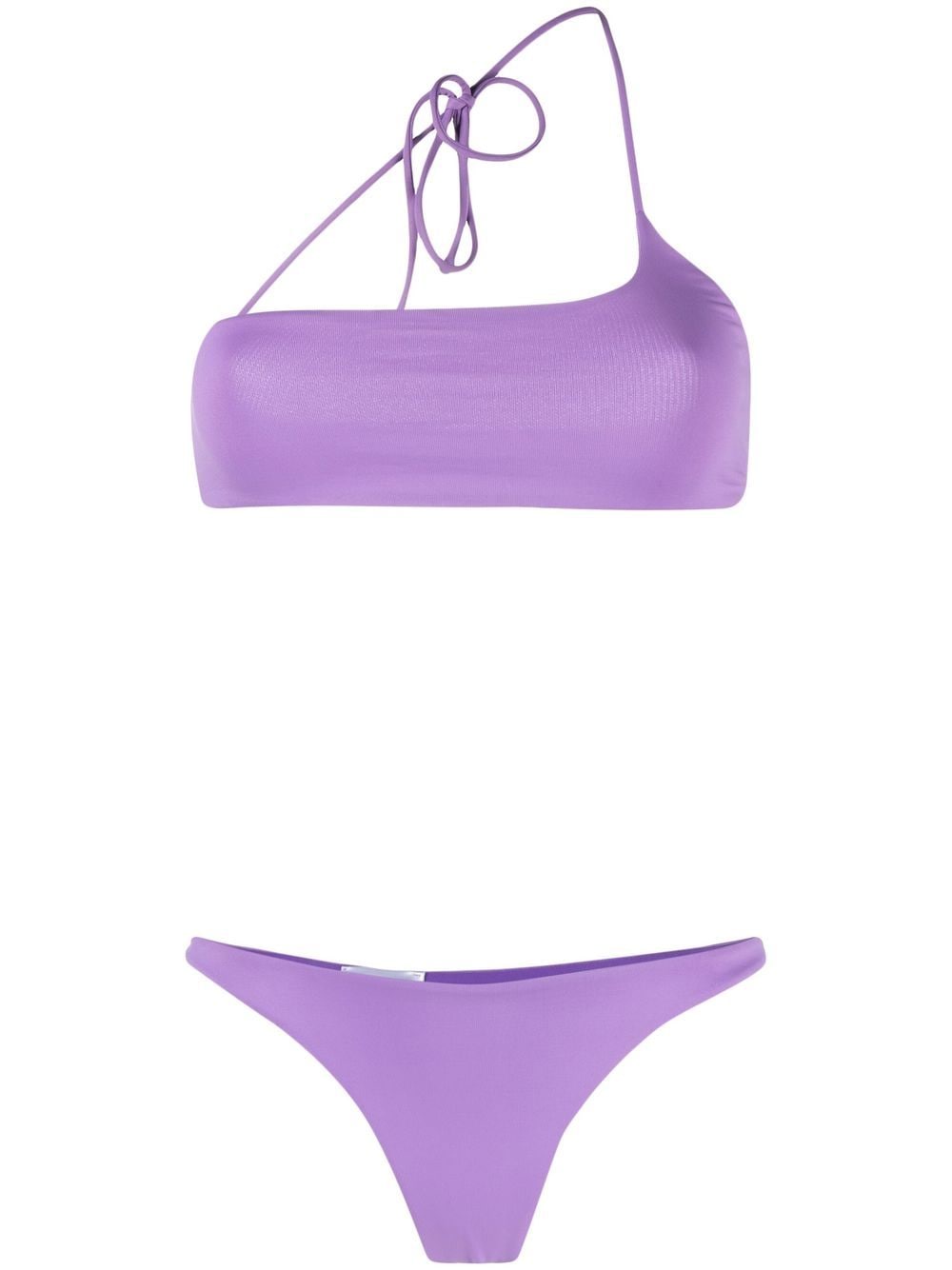 The Attico One-Shoulder-Bikini - Violett von The Attico