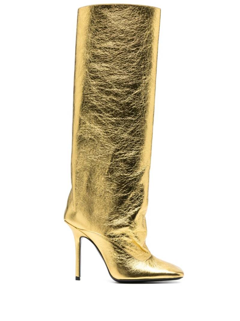 The Attico Kniehohe Sienna Stiefel 105mm - Gold von The Attico