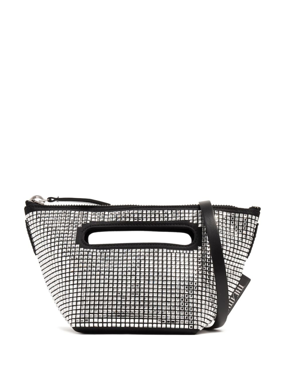 The Attico Via dei Giardini Handtasche 15cm - Silber von The Attico