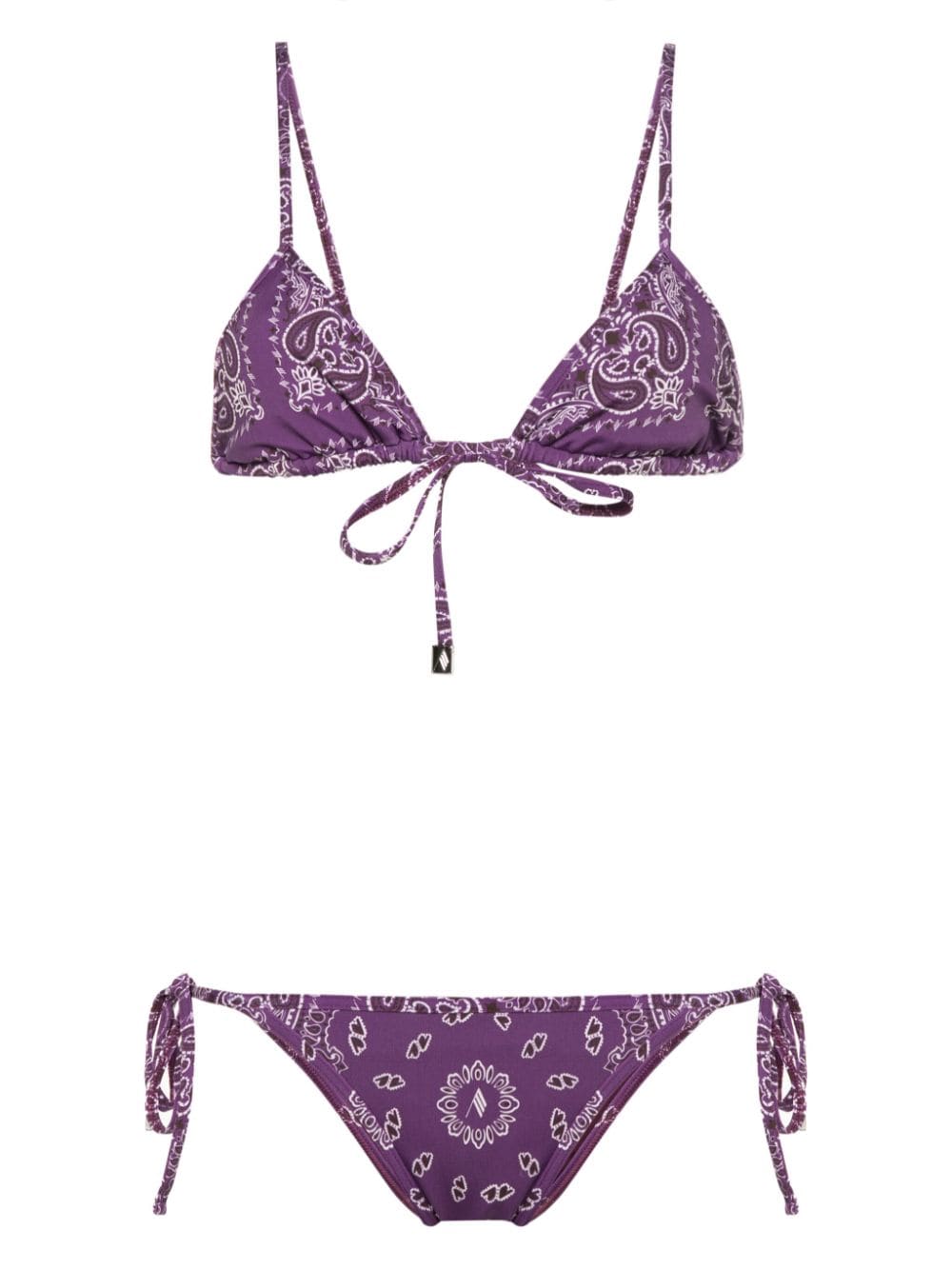 The Attico Bikini mit Bandana-Print - Violett von The Attico