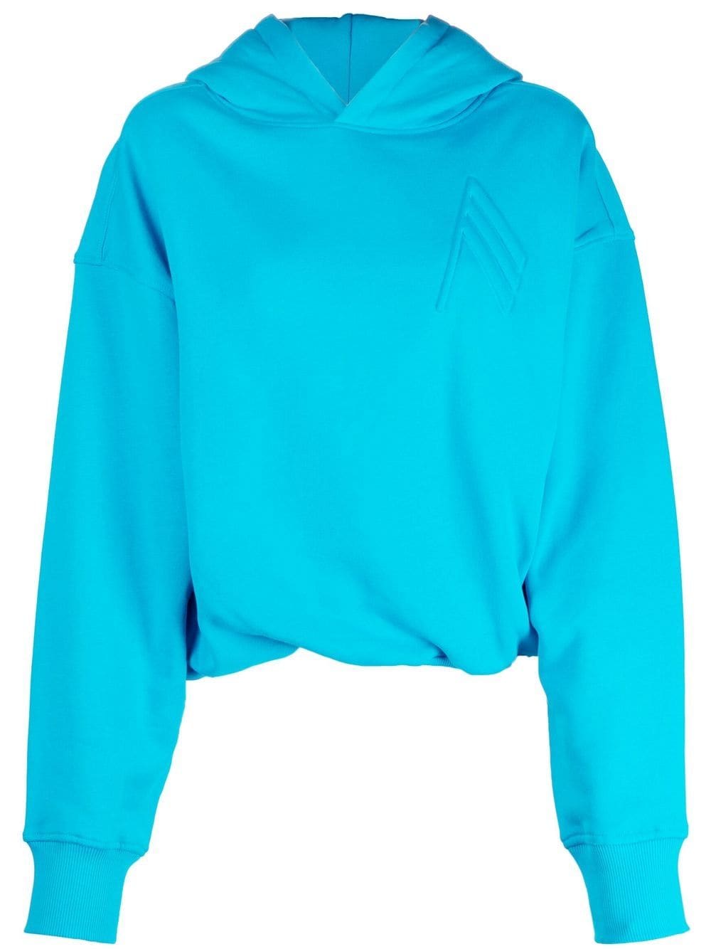 The Attico Hoodie mit Logo-Prägung - Blau von The Attico