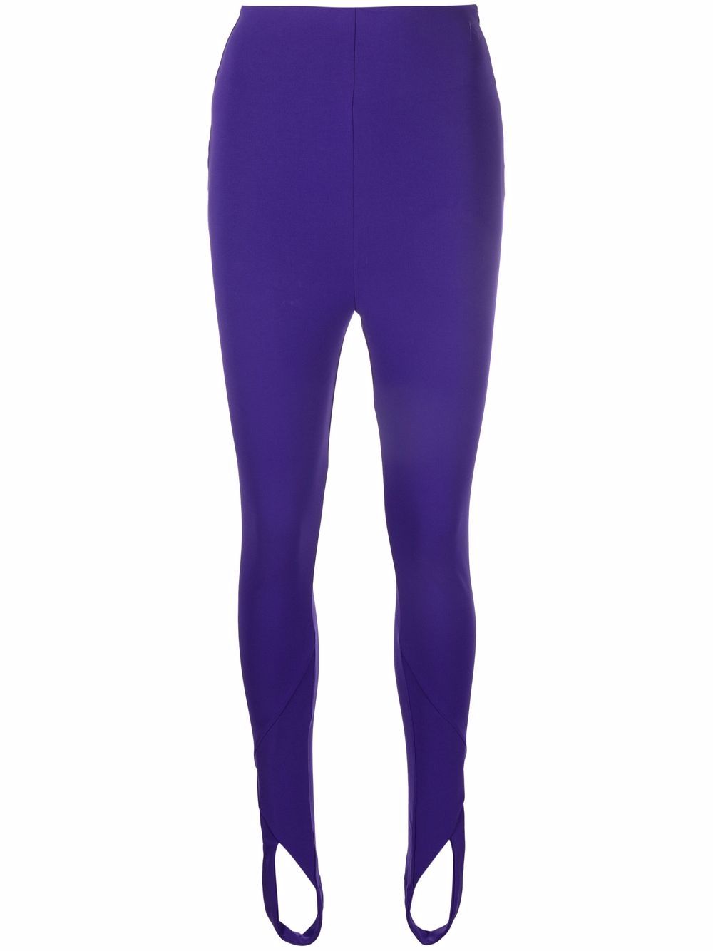 The Attico High-Waist-Leggings mit Steg - Violett von The Attico