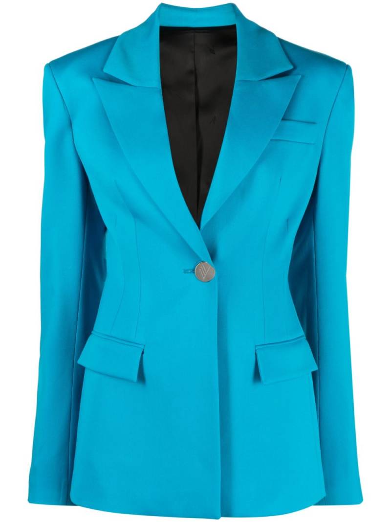 The Attico Blazer mit steigendem Revers - Blau von The Attico