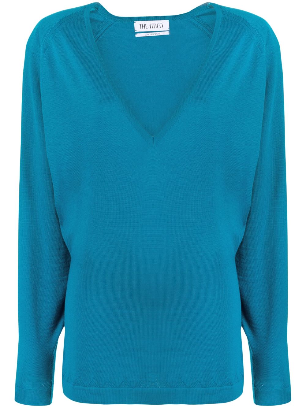 The Attico Pullover mit tiefem Ausschnitt - Blau von The Attico