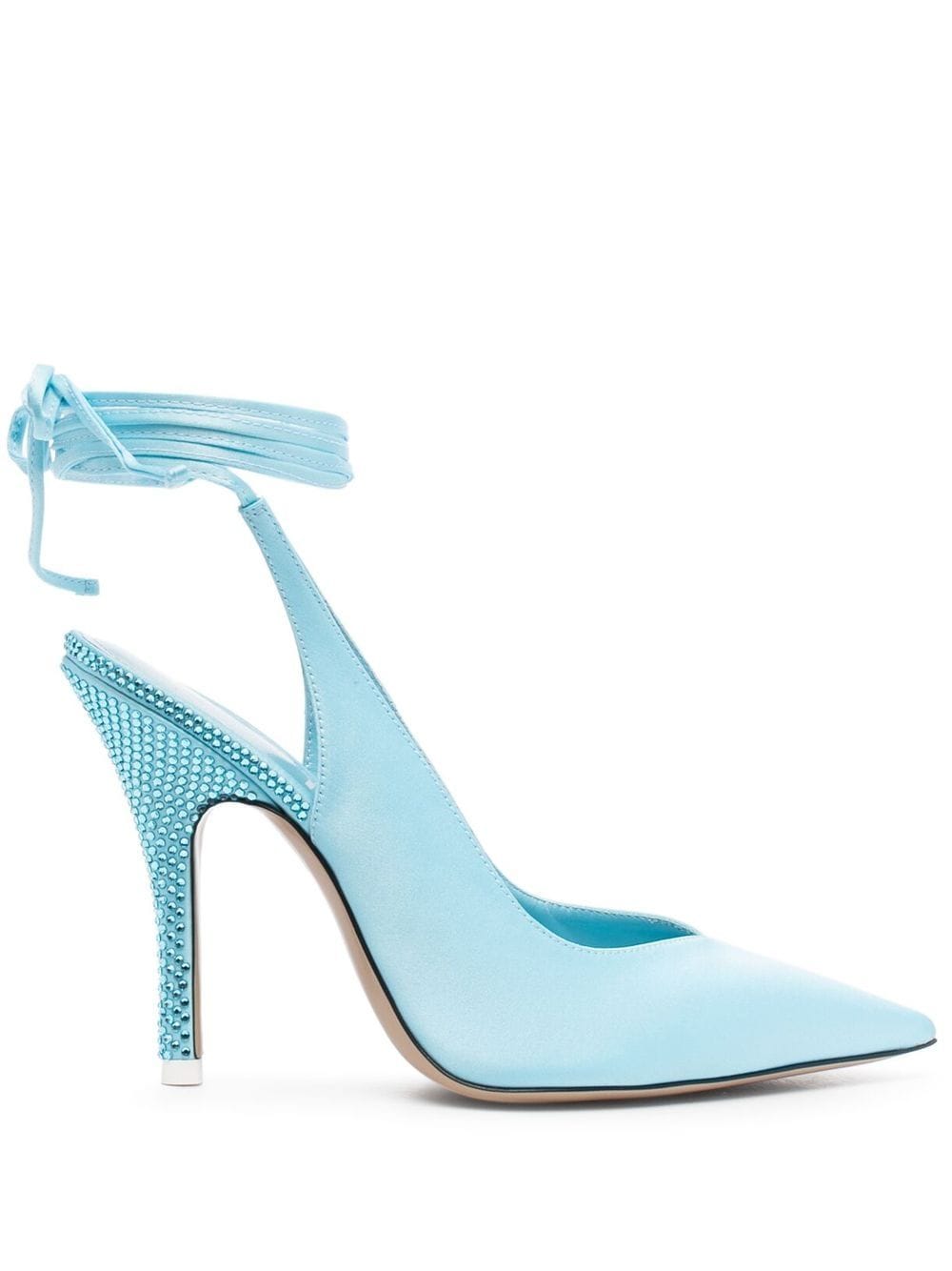 The Attico Pumps im Wickelstil - Blau von The Attico