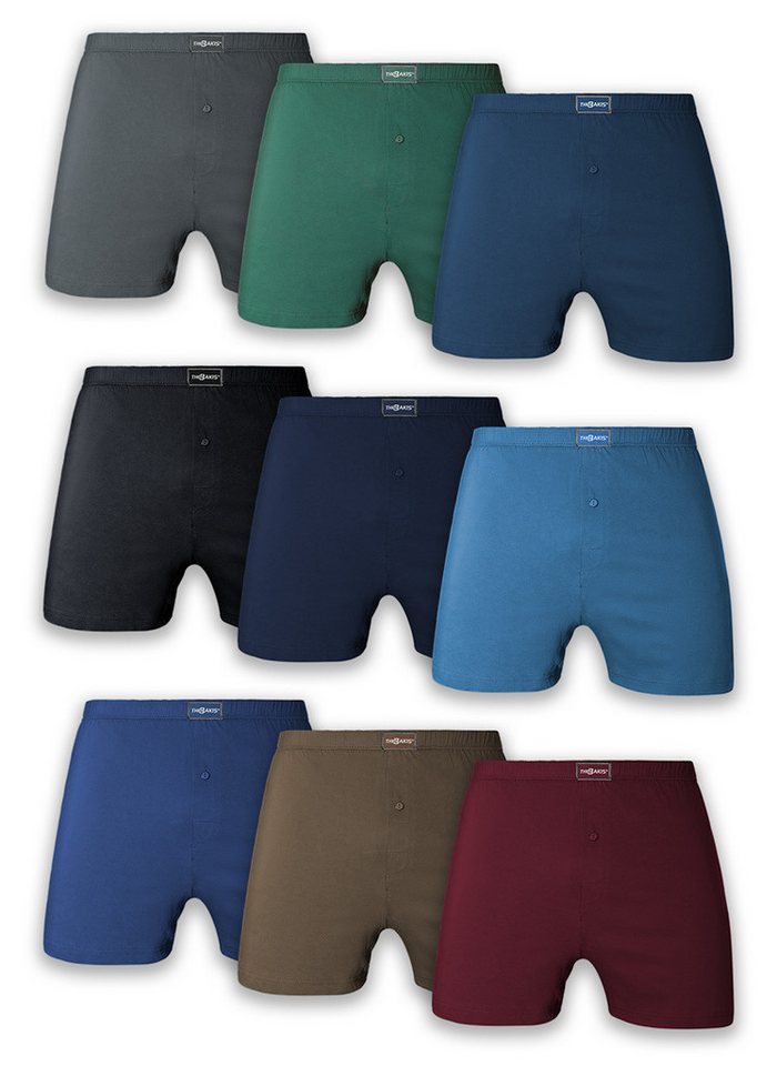 The Bakis Boxershorts für Herren, bunt sortiert, 3er- und 6er-Sparsets, Art. 5200 (3-St) Elastikbund von The Bakis