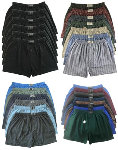 The Bakis Undercover Fashion Herren Boxershorts Unterhosen Unterwäsche mit Eingriff in Normalgröße und Übergröße Gr.5(S)-13(6XL) (DE/NL/SE/PL, Alphanumerisch, L, Regular, Regular, 3, schwarz) von The Bakis