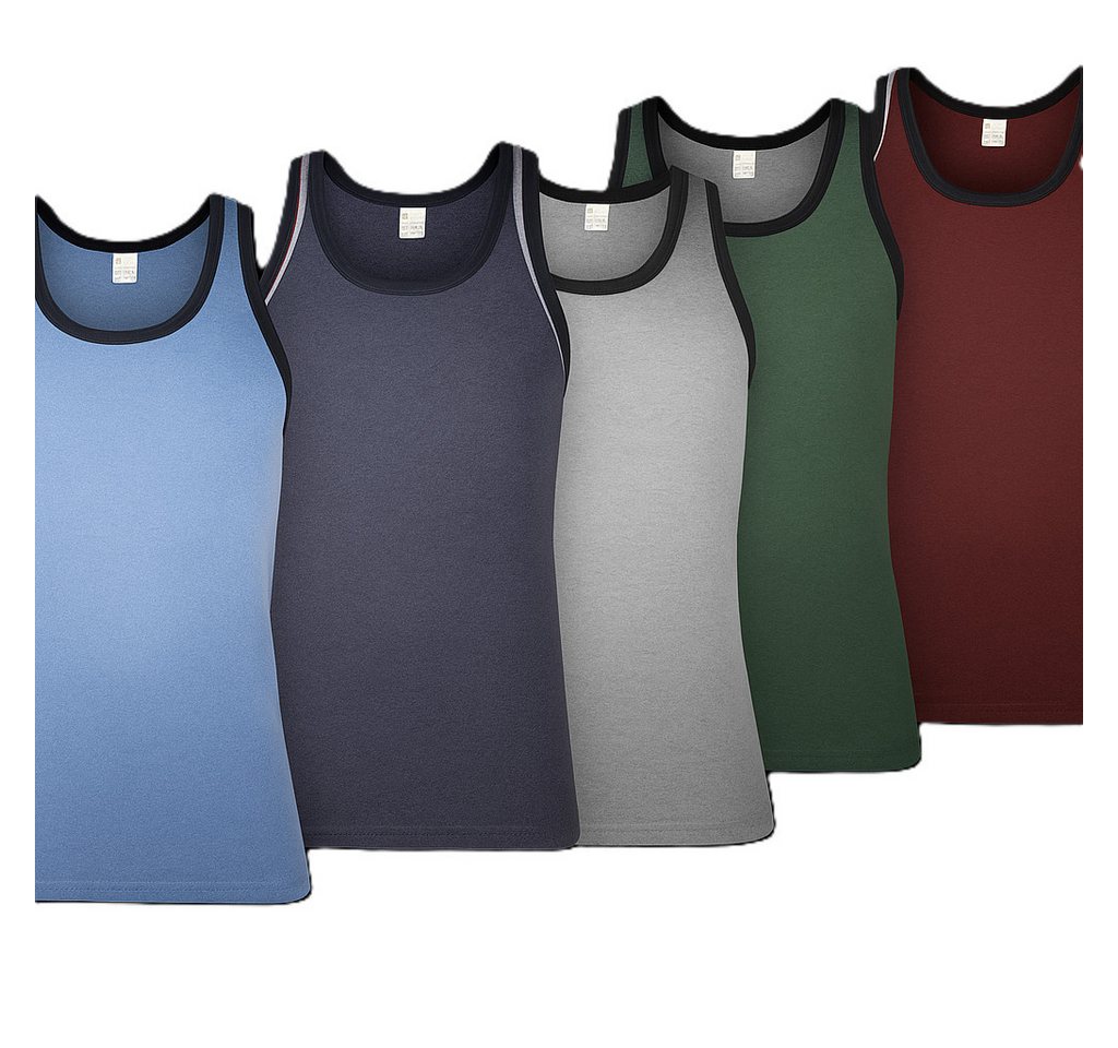 The Bakis Unterhemd bunte Unterhemden, 5er Sparset, verschiedene Farben, Art. 403 von The Bakis