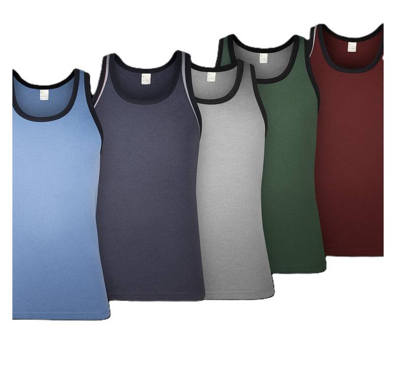 The Bakis Unterhemd bunte Unterhemden, einfarbiges 5er Sparset, Art 403 von The Bakis