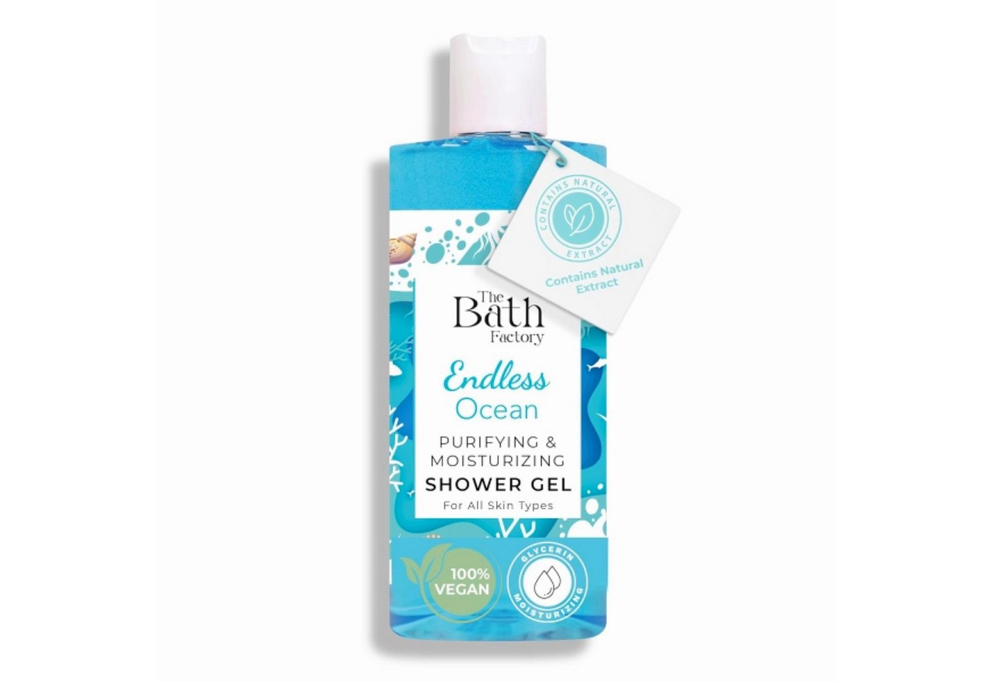 The Bath Factory Duschgel Endless Ocean – Erfrischende Pflege mit der Kraft des Meeres - 400 ml von The Bath Factory