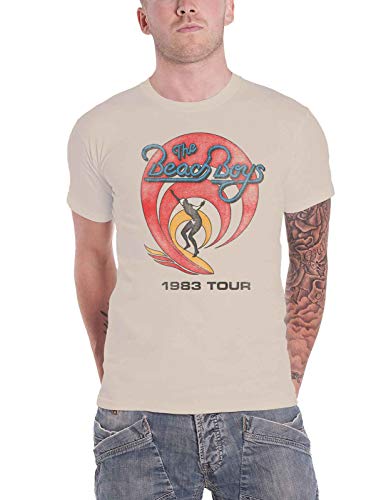 The Beach Boys T Shirt 1983 Tour Band Logo Nue offiziell Herren Sand L von The Beach Boys