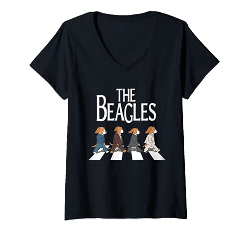 Damen Beagle Geschenke "Lustig Beagle Shirt" The Beagles T-Shirt mit V-Ausschnitt Damen Beagle Geschenke "Lustig Beagle Shirt" The Beagles T-Shirt mit V-Ausschnitt von The Beagles - Beagle Geschenke Co