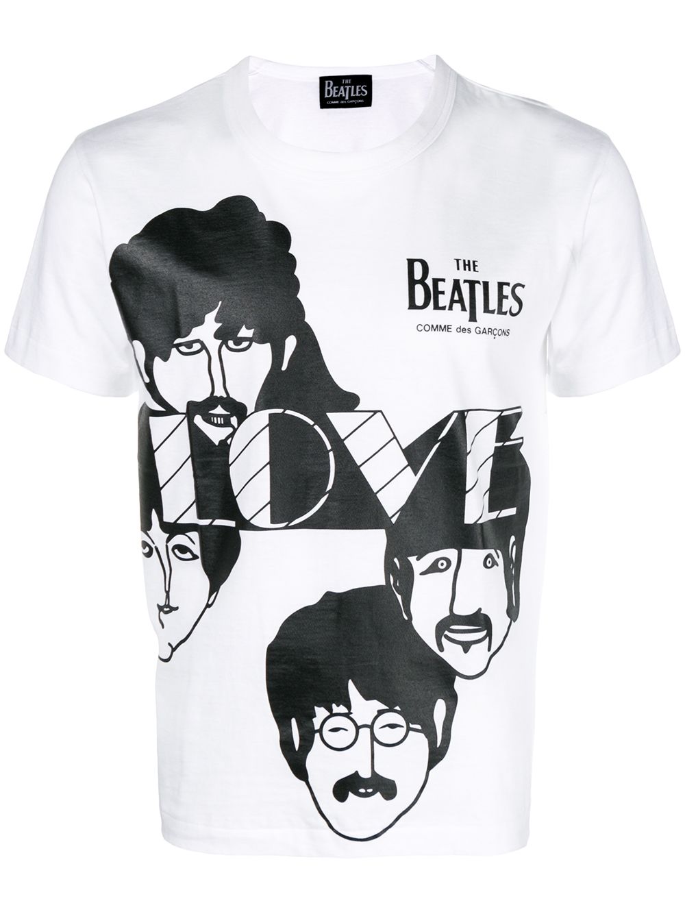 The Beatles X Comme Des Garçons 'The Beatles' T-Shirt - Weiß von The Beatles X Comme Des Garçons