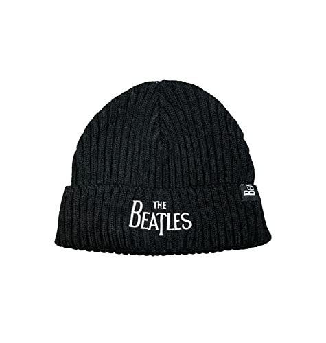 Classic Beatles Beanie, schwarz, Logo von The Beatles