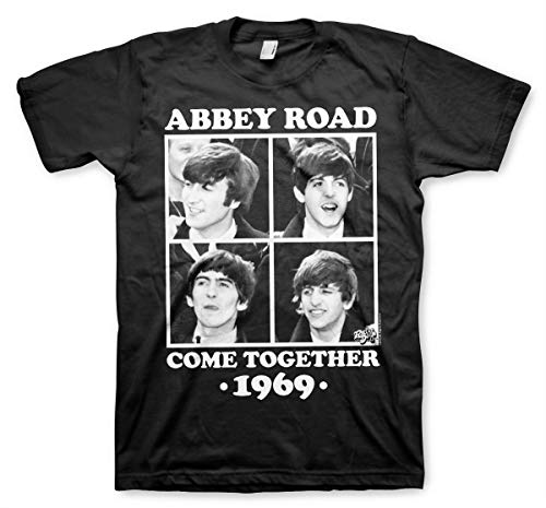 Offizielles Lizenzprodukt Abbey Road - Come Together Herren T-Shirt (Schwarz), X-Large von The Beatles