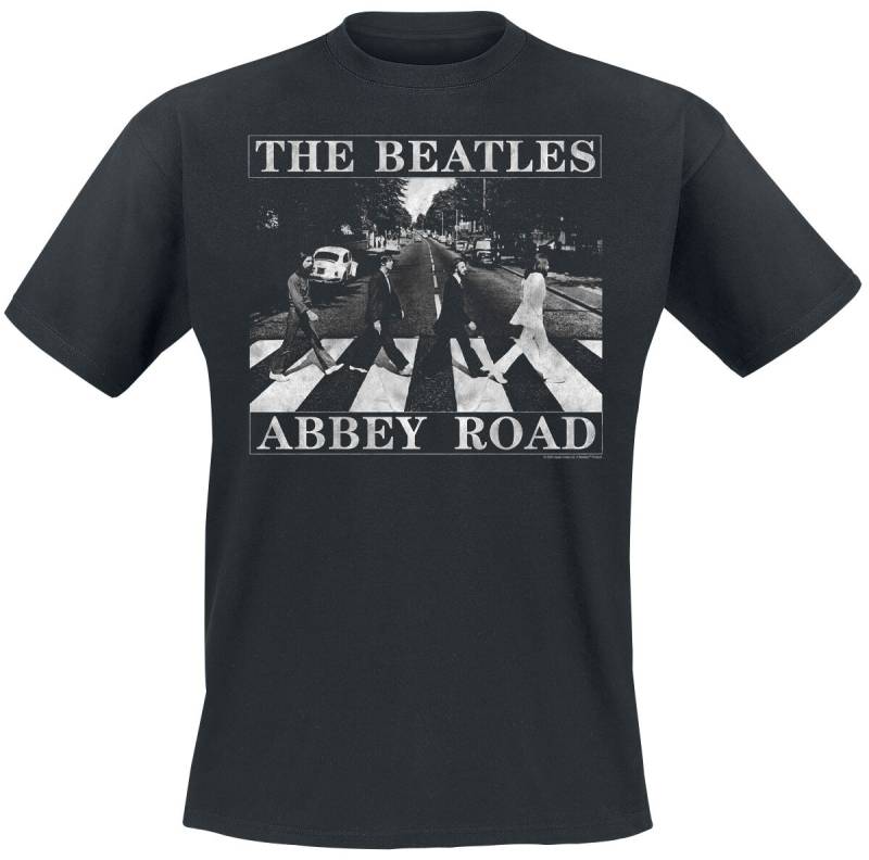 The Beatles Abbey Road Distressed T-Shirt schwarz in S von The Beatles