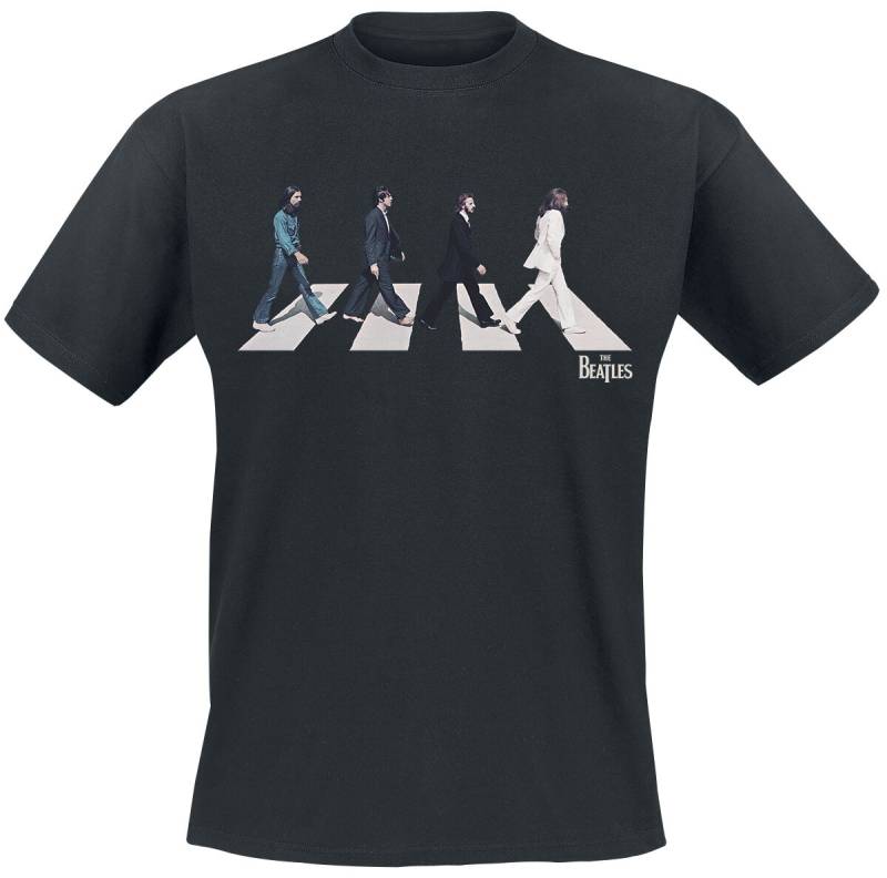 The Beatles Abbey Road Silhouette T-Shirt schwarz in 3XL von The Beatles