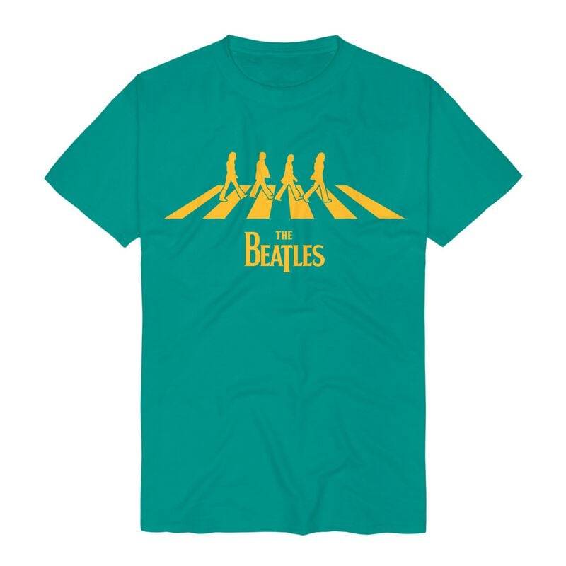 The Beatles Abbey Road Silhouette T-Shirt türkis in 3XL von The Beatles