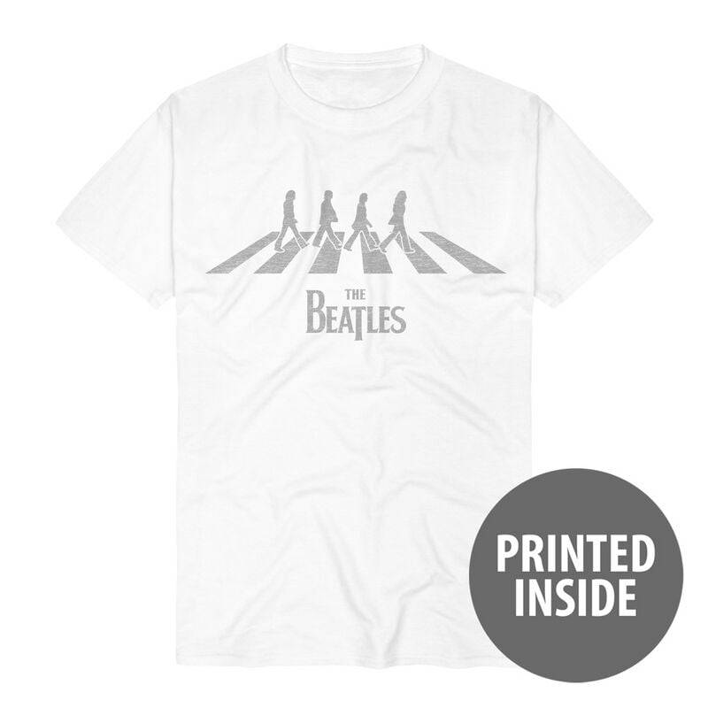 The Beatles Abbey Road Silhouette T-Shirt weiß in XXL von The Beatles