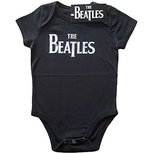 The Beatles Kids Baby Grow: Drop T Logo - 12 - 18 Months - Black von The Beatles
