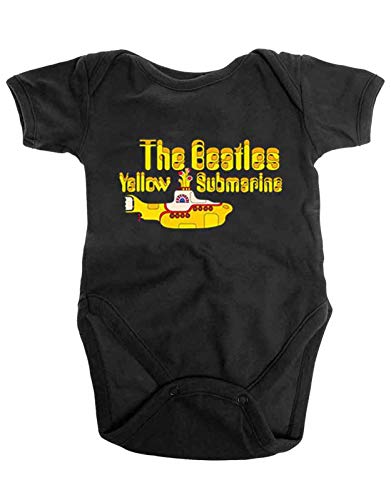 The Beatles Kids Baby Grow: Yellow Submarine Logo & Sub - 12 - 18 Months - Black von The Beatles