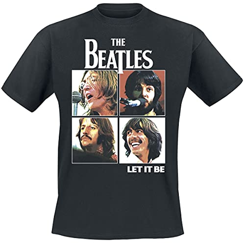 The Beatles Let it be Männer T-Shirt schwarz M 100% Baumwolle Band-Merch, Bands, Nachhaltigkeit von The Beatles