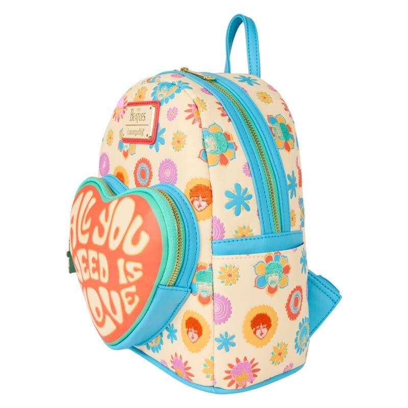 The Beatles Loungefly - All You Need Is Love Mini-Rucksack multicolor von The Beatles
