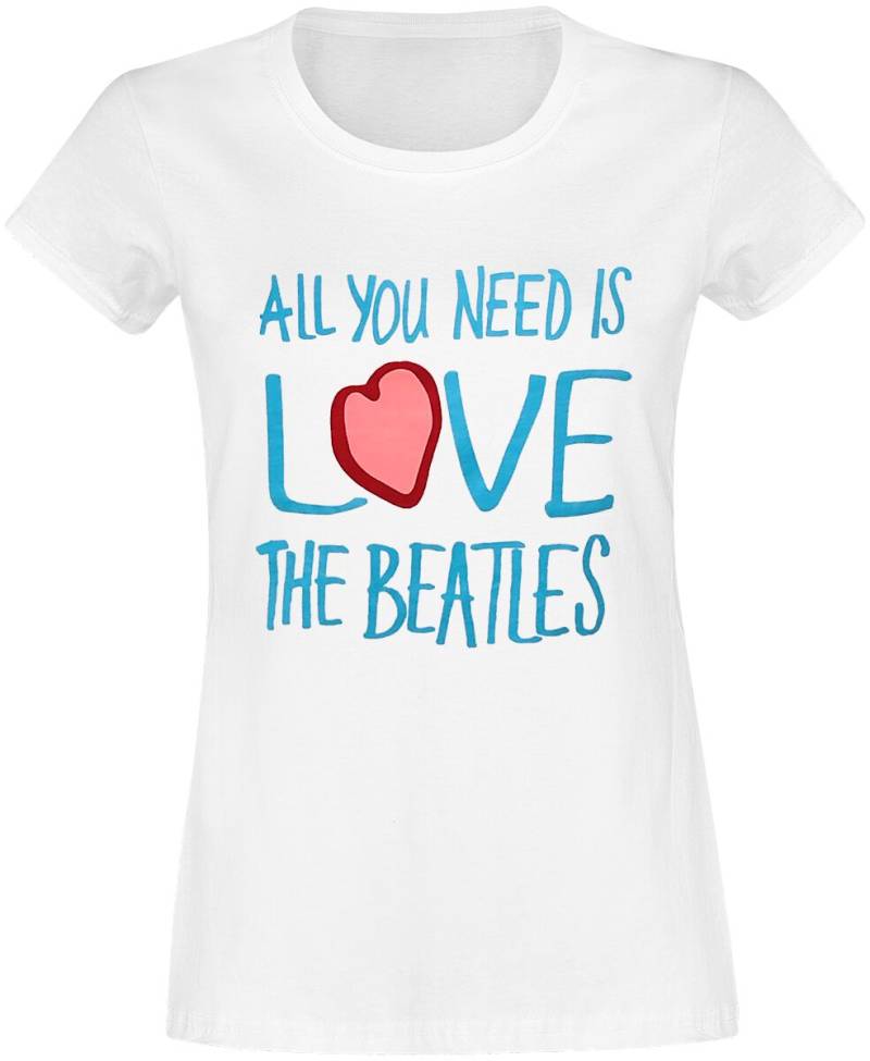 The Beatles Love T-Shirt weiß in XL von The Beatles
