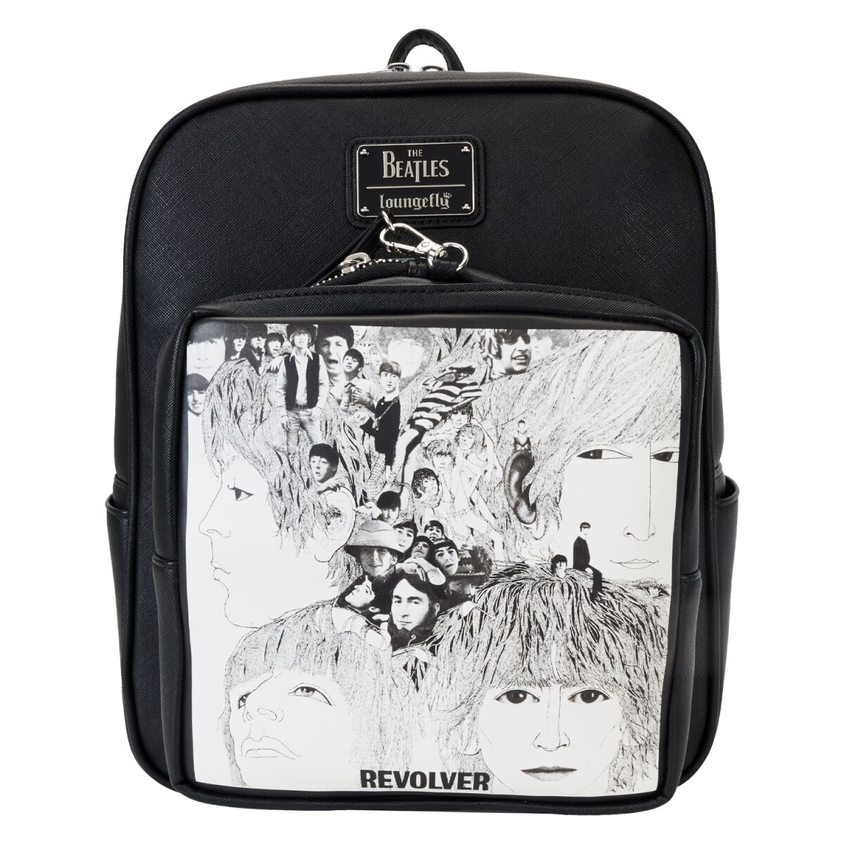 The Beatles Mini-Rucksack - Loungefly - Revolver Album - für Damen - schwarz/weiß  - Lizenziertes Merchandise! von The Beatles