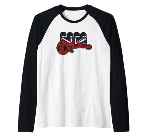 The Beatles Official Rock Pop Band Guitar Flag Music Men WOM Raglan von The Beatles
