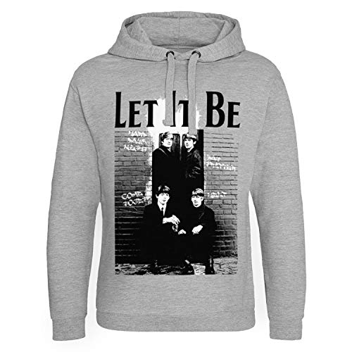 The Beatles Offizielles Lizenzprodukt Let It Be Epic Kapuzenpullover (Heather-Grau), Large von The Beatles