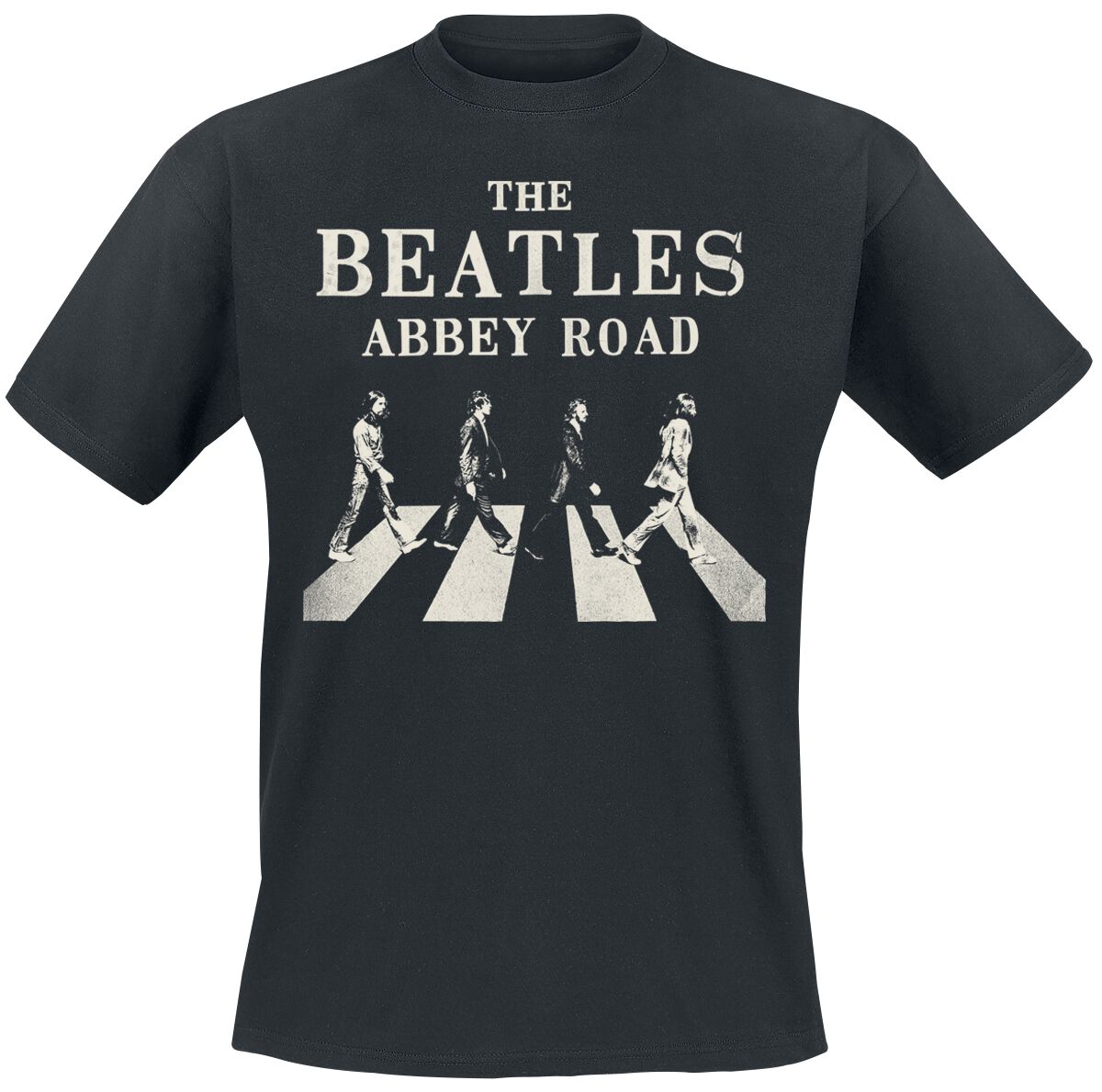 The Beatles T-Shirt - Abbey Road Sign - S bis 3XL - für Männer - Größe S - schwarz  - Lizenziertes Merchandise! von The Beatles