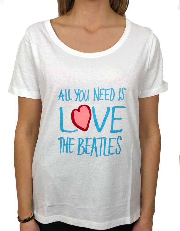 The Beatles T-Shirt "All you need is love"/GOTS (Stück, 1-tlg., Stück) mit Frontprint von The Beatles
