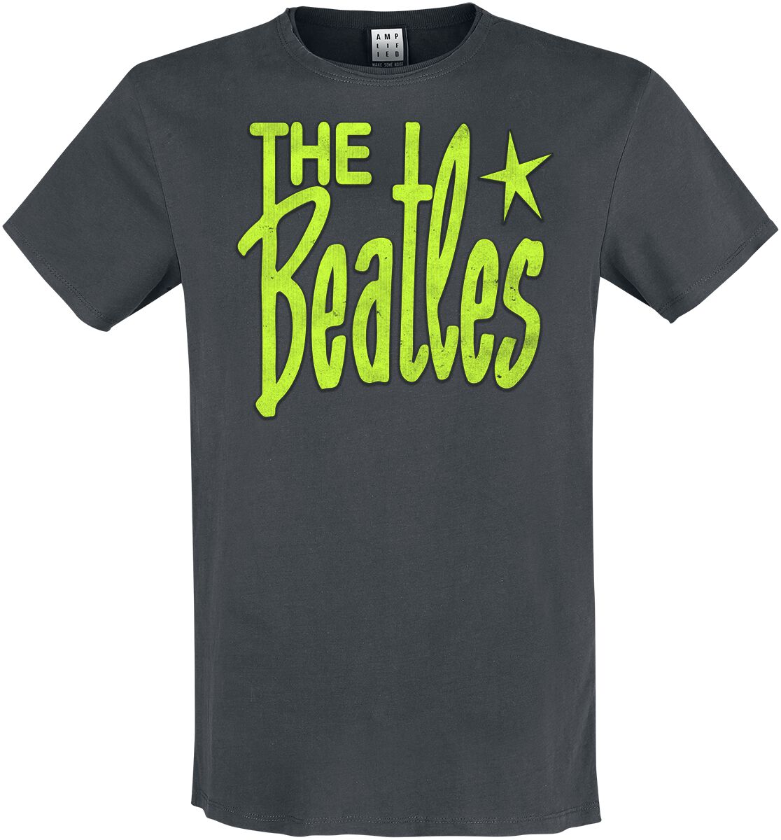 The Beatles T-Shirt - Amplified Collection - Retro Logo Neon Green - S bis XXL - für Männer - Größe XXL - charcoal - Lizenziertes Merchandise! The Beatles T-Shirt - Amplified Collection - Retro Logo Neon Green - S bis XXL - für Männer - Größe XXL - charcoal - Lizenziertes Merchandise! von The Beatles