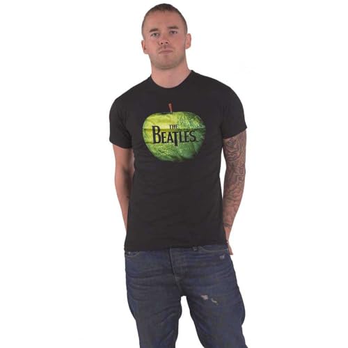 The Beatles T Shirt Classic Apple Band Logo offiziell Herren Nue Schwarz L von The Beatles