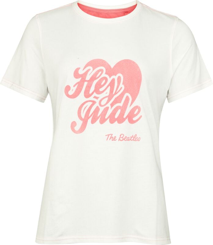 The Beatles T-Shirt - Hey Jude - XS bis XL - für Damen - Größe M - weiß  - Lizenziertes Merchandise! von The Beatles