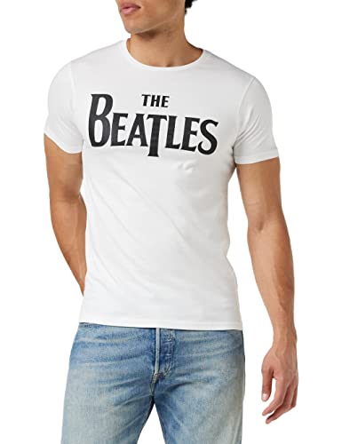 Unbekannt Herren T-Shirt Drop T, Weiß (White), L von The Beatles