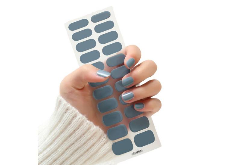 The Beauty House Kunstfingernägel Nagelfolie uv Härtend - Nagelfolie Selbstklebend - UV Nagelfolien, 22 Stück Nagelsticker,Nails Starter Set, Nageldesign von The Beauty House